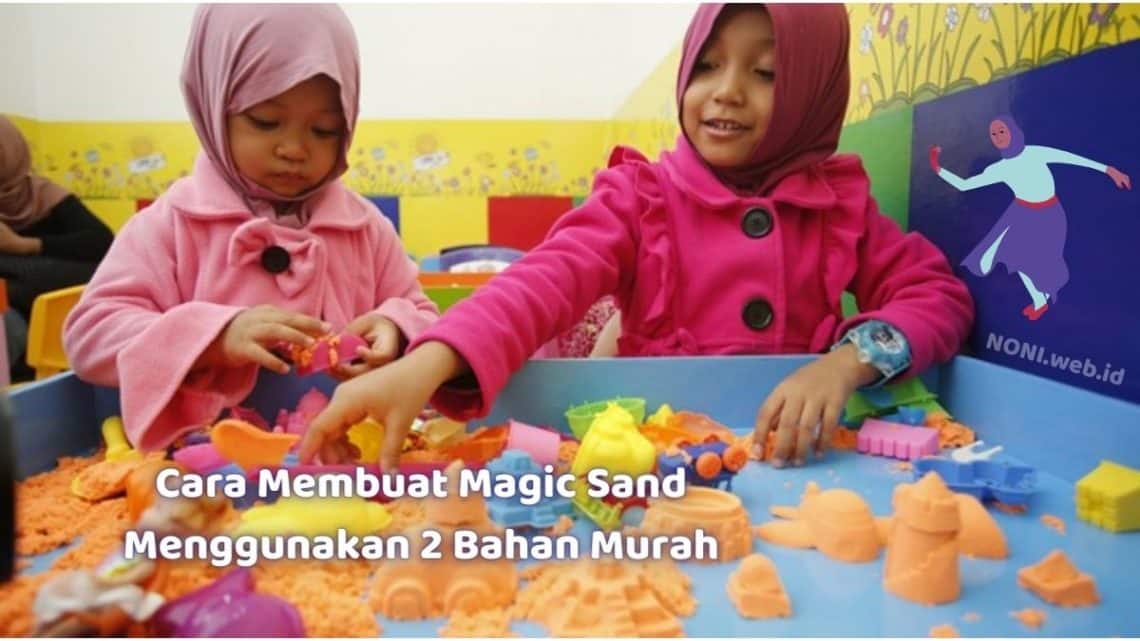 Cara Membuat Magic Sand Menggunakan 2 Bahan Murah