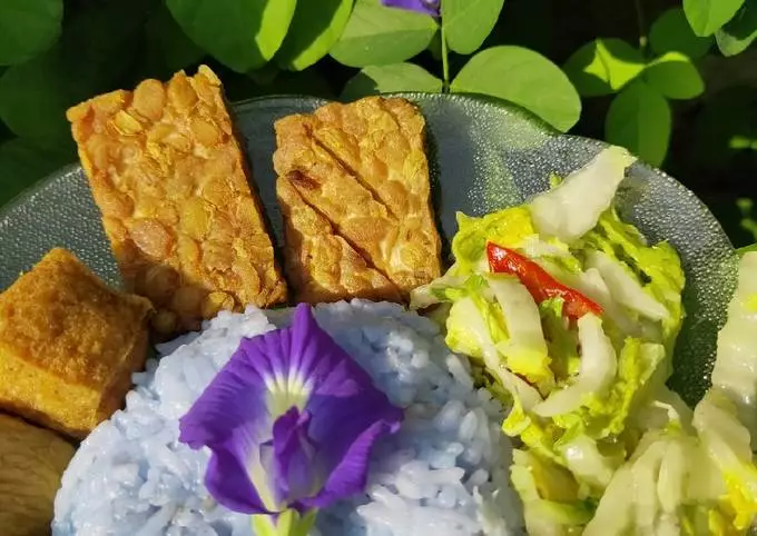 Cara Membuat Nasi Ungu Bunga Telang